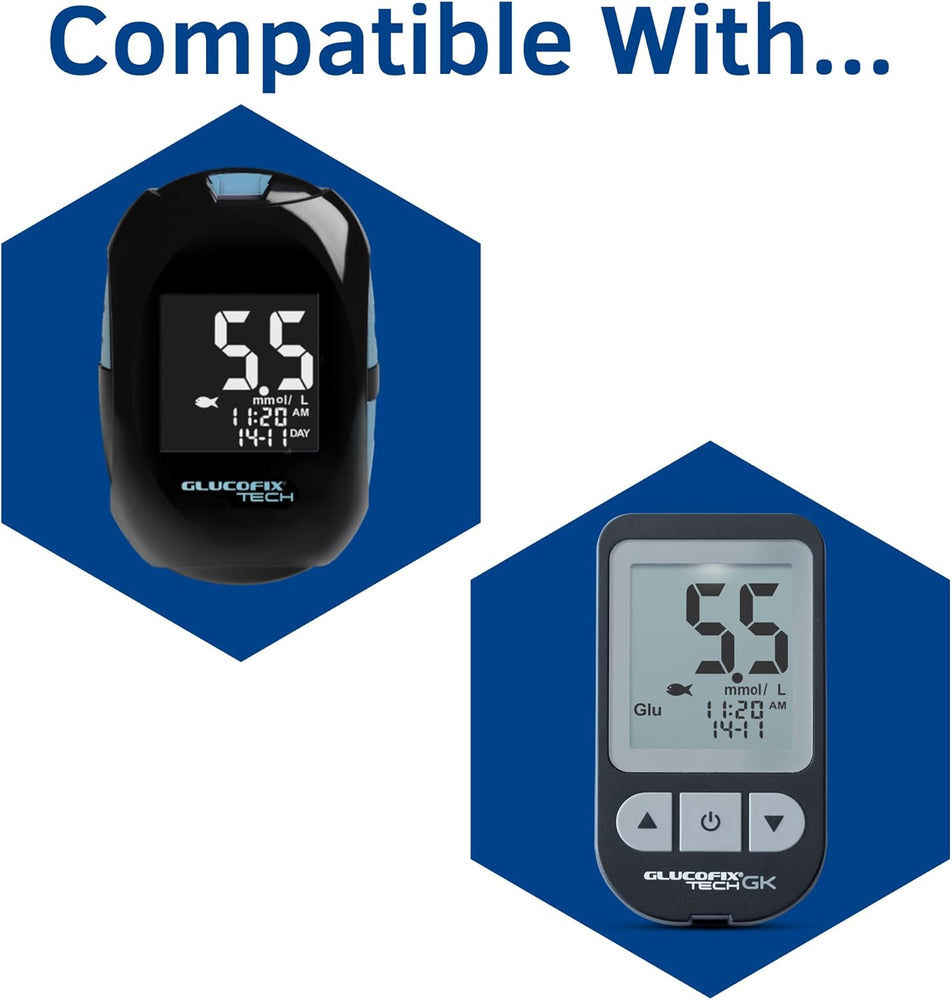 GlucoFix Tech Glucose Strips X 50 Test Strips - Free Post UK