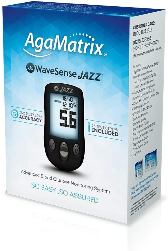 AgaMatrix Wavesense Jazz Blood Glucose Monitoring System