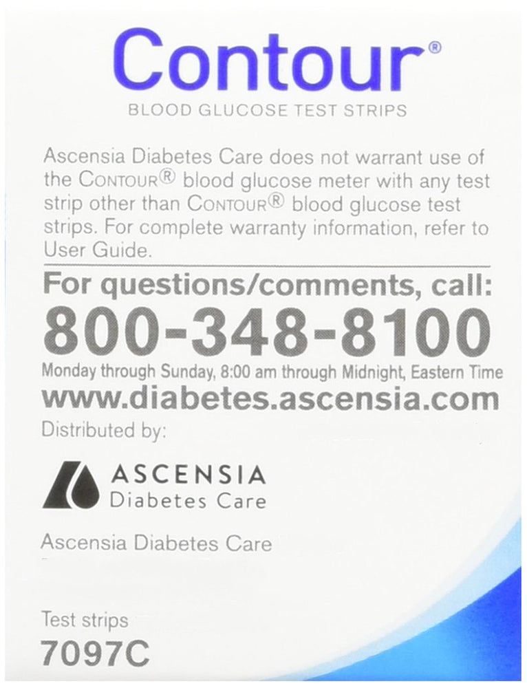 Contour Bayer Blood Glucose Test Strips (Pack of 50)